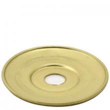 WN Sherbinin 56425 - RAW BRASS 2" DIA. CANDLE PLATE