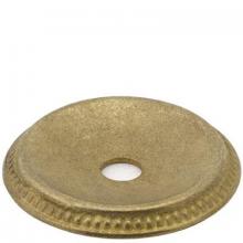 WN Sherbinin 56993 - CAST BRASS CANDLE PLATE W RIBBS 2 1/2" DI