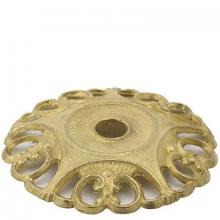 WN Sherbinin 58133 - CAST BRASS CANDLEPLATE 2 3/4" DIA