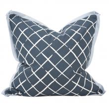 Howard Elliott 3-664 - 24" x 24" Pillow Cove End Indigo - Poly Insert