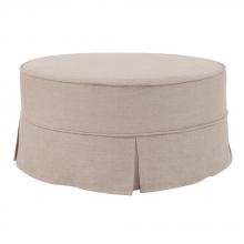 Howard Elliott 132-610S - Universal 36" Round Linen Slub Natural - Skirted