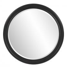 Howard Elliott 53122 - George Matte Black Round Mirror