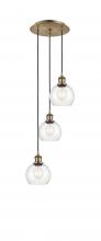 Innovations Lighting 113B-3P-AB-G122-6 - Athens - 3 Light - 12 inch - Antique Brass - Cord Hung - Multi Pendant