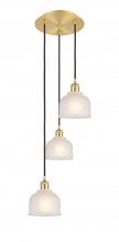 Innovations Lighting 113B-3P-SG-G411 - Dayton - 3 Light - 12 inch - Satin Gold - Cord Hung - Multi Pendant