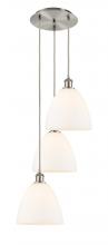 Innovations Lighting 113B-3P-SN-GBD-91 - Bristol - 3 Light - 16 inch - Brushed Satin Nickel - Cord Hung - Multi Pendant