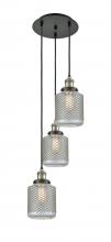 Innovations Lighting 113F-3P-BAB-G262 - Stanton - 3 Light - 13 inch - Black Antique Brass - Cord hung - Multi Pendant