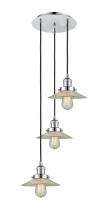 Innovations Lighting 113F-3P-PC-G2 - Halophane - 3 Light - 16 inch - Polished Chrome - Cord hung - Multi Pendant