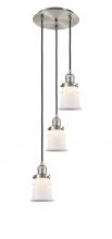 Innovations Lighting 113F-3P-SN-G181S - Canton - 3 Light - 12 inch - Brushed Satin Nickel - Cord hung - Multi Pendant