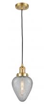 Innovations Lighting 201C-SG-G165 - Geneseo - 1 Light - 7 inch - Satin Gold - Cord hung - Mini Pendant