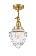 Innovations Lighting 201F-SG-G664-7 - Bullet - 1 Light - 6 inch - Satin Gold - Semi-Flush Mount