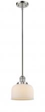 Innovations Lighting 201S-PN-G71-LED - Bell - 1 Light - 8 inch - Polished Nickel - Stem Hung - Mini Pendant