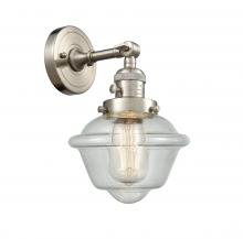 Innovations Lighting 203SW-SN-G534-LED - Oxford - 1 Light - 8 inch - Brushed Satin Nickel - Sconce