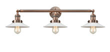 Innovations Lighting 205-AC-G1 - Halophane - 3 Light - 33 inch - Antique Copper - Bath Vanity Light