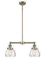 Innovations Lighting 209-AB-G172-LED - Fulton - 2 Light - 21 inch - Antique Brass - Stem Hung - Island Light