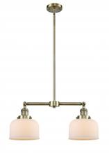 Innovations Lighting 209-AB-G71-LED - Bell - 2 Light - 21 inch - Antique Brass - Stem Hung - Island Light