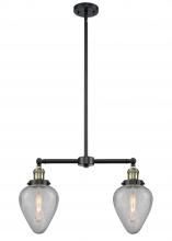 Innovations Lighting 209-BAB-G165-LED - Geneseo - 2 Light - 21 inch - Black Antique Brass - Stem Hung - Island Light