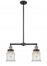 Innovations Lighting 209-BAB-G184-LED - Canton - 2 Light - 21 inch - Black Antique Brass - Stem Hung - Island Light