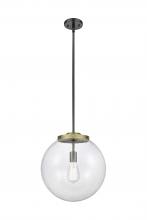 Innovations Lighting 221-1S-BAB-G204-14 - Beacon - 1 Light - 16 inch - Black Antique Brass - Cord hung - Pendant