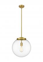 Innovations Lighting 221-1S-SG-G202-14 - Beacon - 1 Light - 16 inch - Satin Gold - Cord hung - Pendant