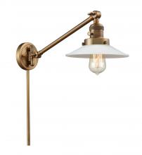 Innovations Lighting 237-BB-G1-LED - Halophane - 1 Light - 9 inch - Brushed Brass - Swing Arm