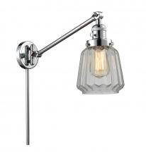 Innovations Lighting 237-PC-G142-LED - Chatham - 1 Light - 8 inch - Polished Chrome - Swing Arm