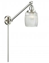 Innovations Lighting 237-SN-G302-LED - Colton - 1 Light - 8 inch - Brushed Satin Nickel - Swing Arm