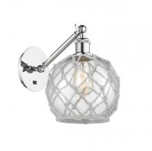 Innovations Lighting 317-1W-PC-G122-8RW - Farmhouse Rope - 1 Light - 8 inch - Polished Chrome - Sconce