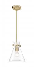Innovations Lighting 410-1PS-CB-G411-8CL - Newton Cone - 1 Light - 8 inch - Chanpagne Bronze - Cord hung - Pendant