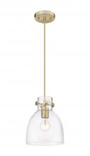 Innovations Lighting 410-1PS-CB-G412-8CL - Newton Bell - 1 Light - 8 inch - Chanpagne Bronze - Cord hung - Pendant