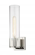 Innovations Lighting 428-1W-PN-G428-12CL - Bolivar - 1 Light - 5 inch - Polished Nickel - Sconce