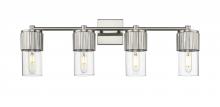 Innovations Lighting 428-4W-SN-G428-7CL - Bolivar - 4 Light - 31 inch - Satin Nickel - Bath Vanity Light