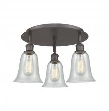 Innovations Lighting 516-3C-OB-G2812 - Hanover - 3 Light - 18 inch - Oil Rubbed Bronze - Flush Mount