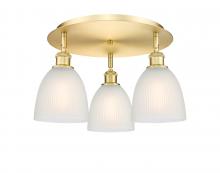 Innovations Lighting 516-3C-SG-G381 - Castile - 3 Light - 18 inch - Satin Gold - Flush Mount