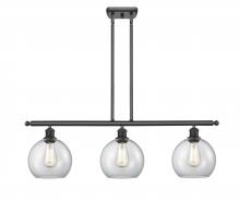 Innovations Lighting 516-3I-BK-G122-10 - Athens - 3 Light - 37 inch - Matte Black - Stem Hung - Island Light