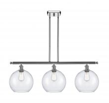 Innovations Lighting 516-3I-PC-G124-10 - Athens - 3 Light - 37 inch - Polished Chrome - Stem Hung - Island Light