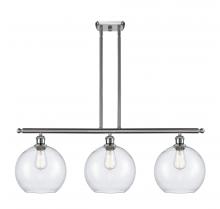 Innovations Lighting 516-3I-SN-G124-10 - Athens - 3 Light - 37 inch - Brushed Satin Nickel - Stem Hung - Island Light