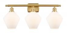 Innovations Lighting 516-3W-SG-G651-8 - Cindyrella - 3 Light - 28 inch - Satin Gold - Bath Vanity Light