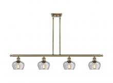 Innovations Lighting 516-4I-AB-G92 - Fenton - 4 Light - 48 inch - Antique Brass - Stem Hung - Island Light