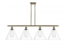 Innovations Lighting 516-4I-AB-GBC-122 - Berkshire - 4 Light - 50 inch - Antique Brass - Cord hung - Island Light