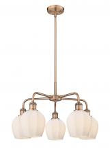 Innovations Lighting 516-5CR-AC-G461-6 - Norfolk - 5 Light - 24 inch - Antique Copper - Chandelier