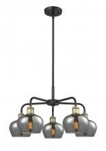 Innovations Lighting 516-5CR-BAB-G93 - Fenton - 5 Light - 25 inch - Black Antique Brass - Chandelier