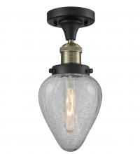 Innovations Lighting 517-1CH-BAB-G165 - Geneseo - 1 Light - 7 inch - Black Antique Brass - Semi-Flush Mount