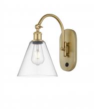 Innovations Lighting 518-1W-SG-GBC-82 - Berkshire - 1 Light - 8 inch - Satin Gold - Sconce