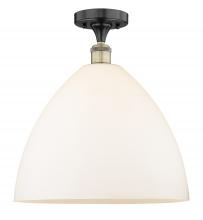 Innovations Lighting 616-1F-BAB-GBD-161 - Bristol - 1 Light - 16 inch - Black Antique Brass - Semi-Flush Mount