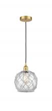 Innovations Lighting 616-1P-SG-G122-8RW - Farmhouse Rope - 1 Light - 8 inch - Satin Gold - Cord hung - Mini Pendant