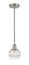 Innovations Lighting 616-1P-SN-G556-6CL - Rochester - 1 Light - 6 inch - Brushed Satin Nickel - Cord hung - Mini Pendant