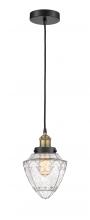 Innovations Lighting 616-1PH-BAB-G664-7 - Bullet - 1 Light - 7 inch - Black Antique Brass - Cord hung - Mini Pendant