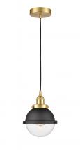 Innovations Lighting 616-1PH-SG-HFS-62-BK - Edison - 1 Light - 7 inch - Satin Gold - Mini Pendant