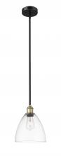 Innovations Lighting 616-1S-BAB-GBD-92 - Bristol - 1 Light - 9 inch - Black Antique Brass - Cord hung - Mini Pendant