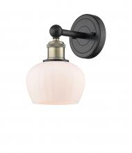 Innovations Lighting 616-1W-BAB-G91 - Fenton - 1 Light - 7 inch - Black Antique Brass - Sconce